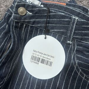 Princess Polly NWT - Rathlyn wide leg Dark Denim Pinstripe Jeans